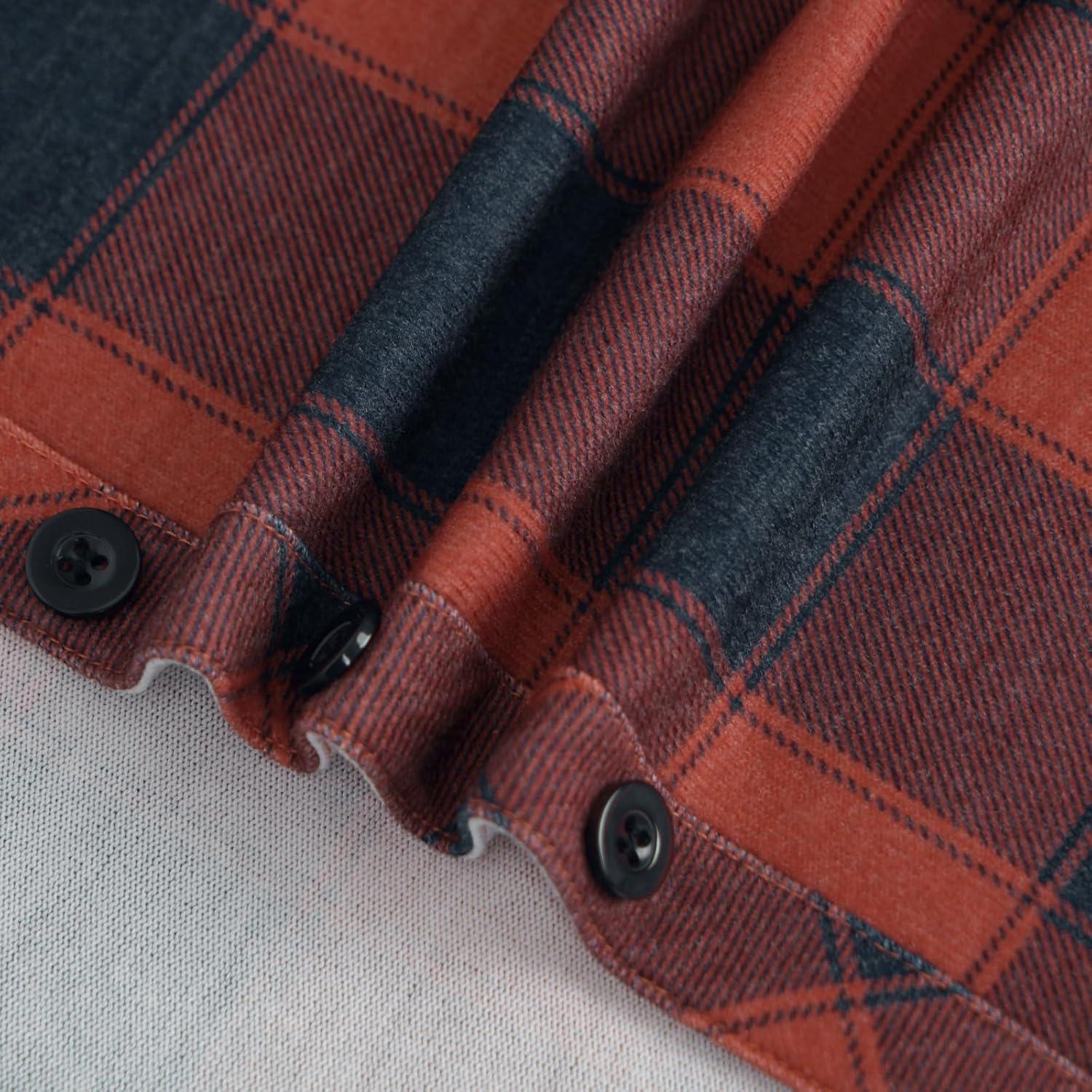 image:imageDJT Womens Soft Stretchy Knit Plaid Shirts Roll Up Long Sleeve Collared Button Down Blouses TopsRednavy Blue