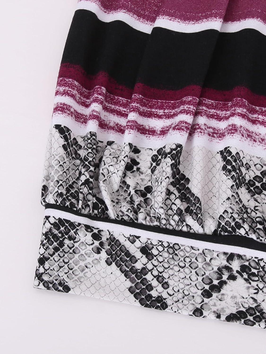 image:imageDJT Womens Tube Tops Strapless Bandeau Tank Strapless Blouse Off The Shoulder Tunic Shirts Summer CasualBlack Snake Print