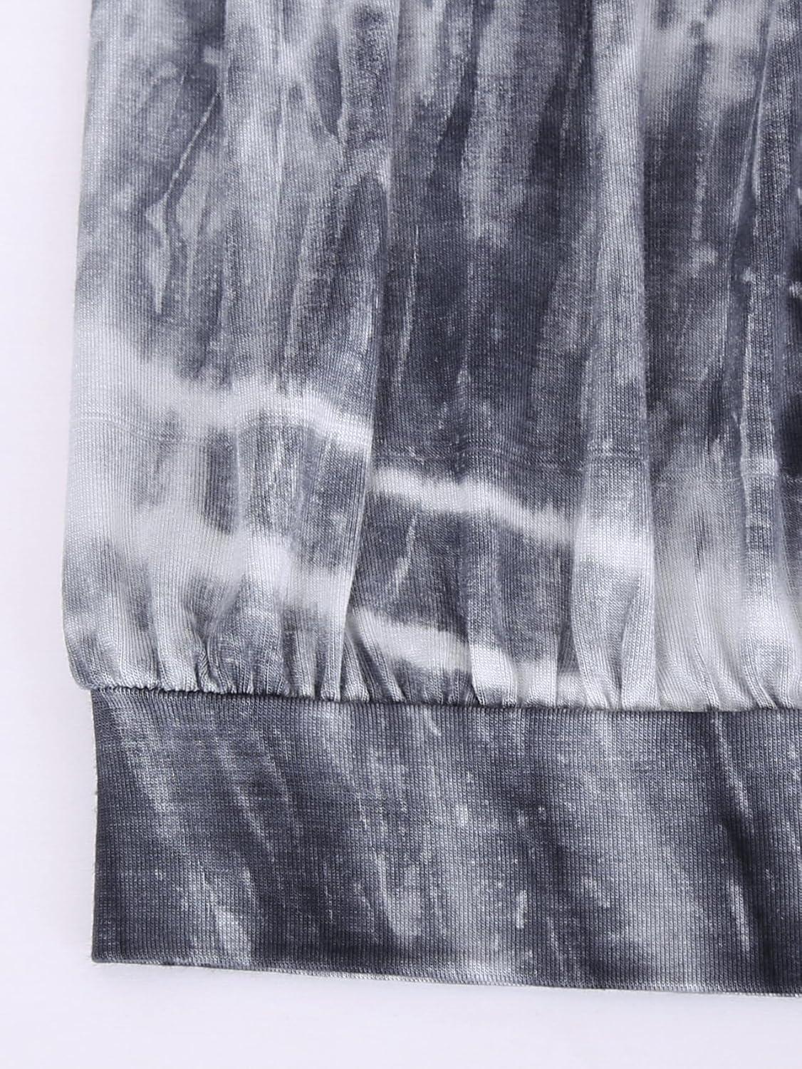 image:imageDJT Womens Tube Tops Strapless Bandeau Tank Strapless Blouse Off The Shoulder Tunic Shirts Summer CasualTie Dye Dark Grey