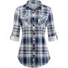 Upgrade Thicken Fabric-blue Plaid