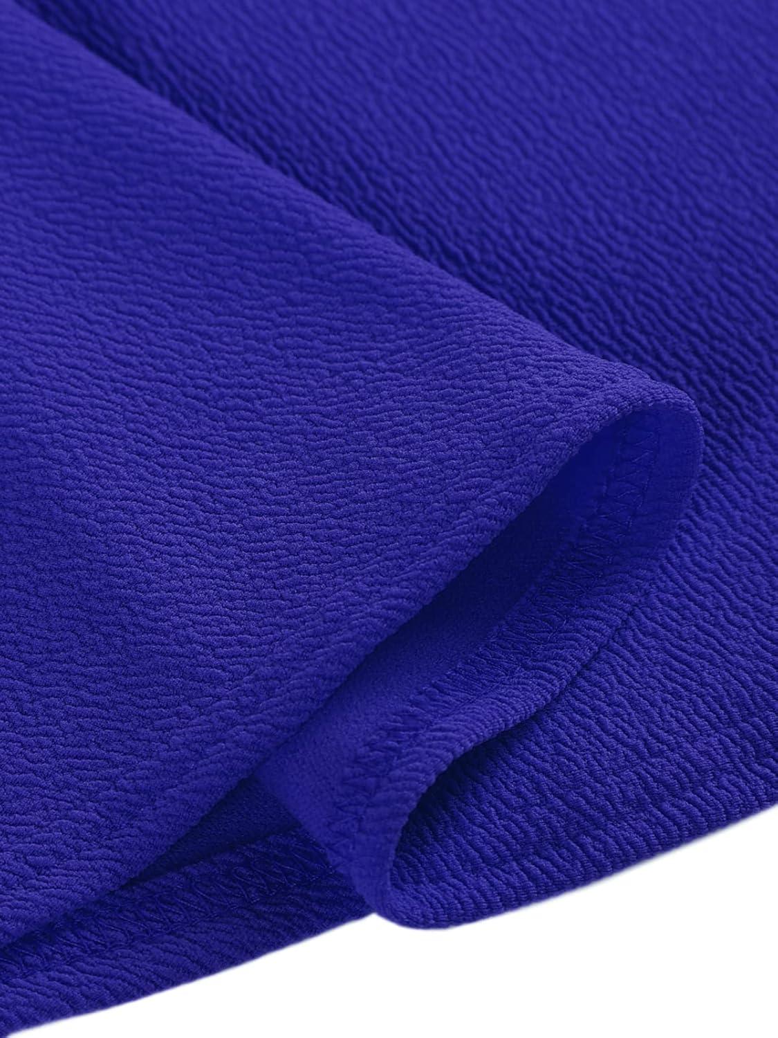 image:imageDJT FASHION Shorts for Women Basic Versatile Skorts Casual Stretchy Flared Skater Golf Tennis Mini Skirts with ShortsDeep Royal