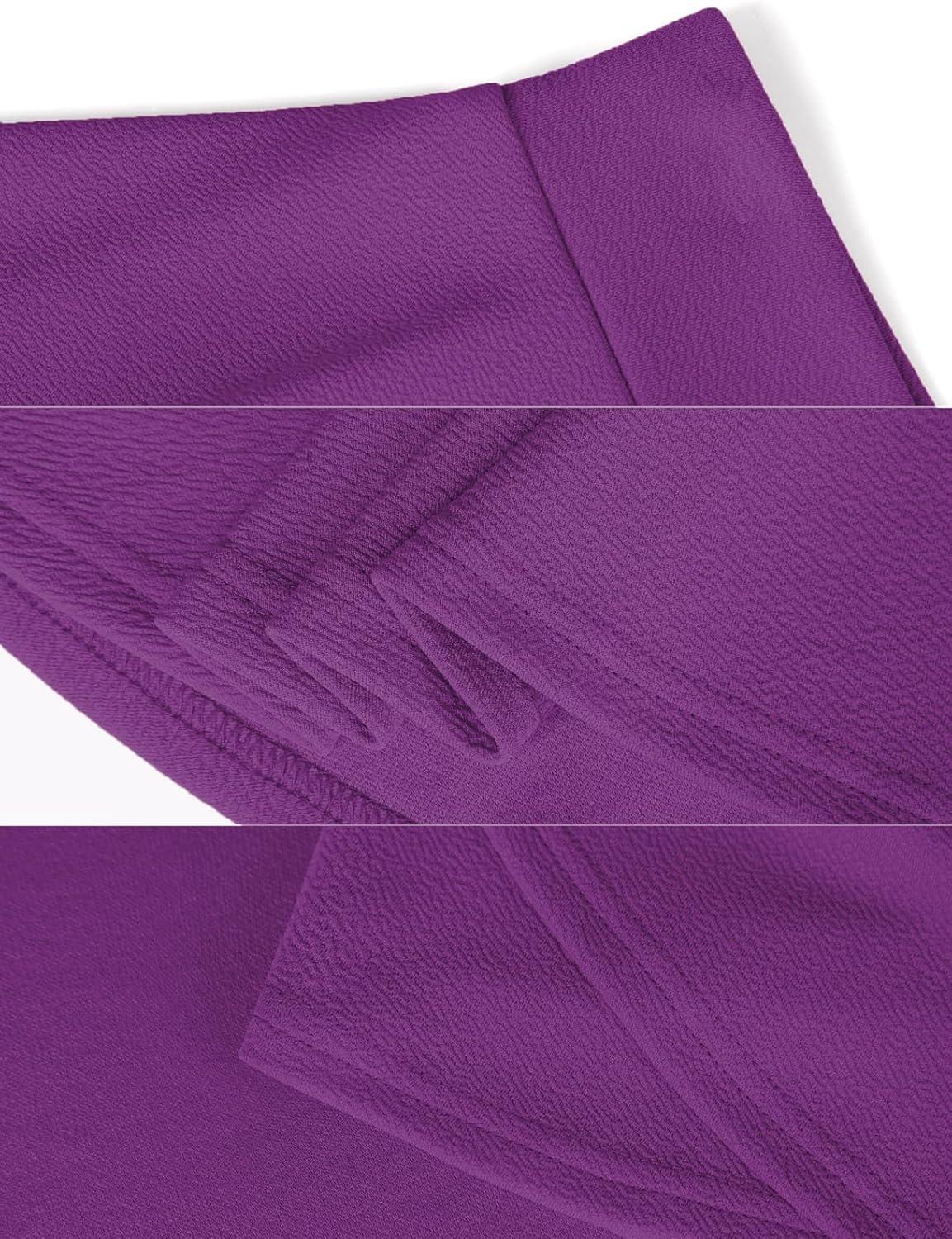 image:imageDJT FASHION Shorts for Women Basic Versatile Skorts Casual Stretchy Flared Skater Golf Tennis Mini Skirts with ShortsHyacinth Violet