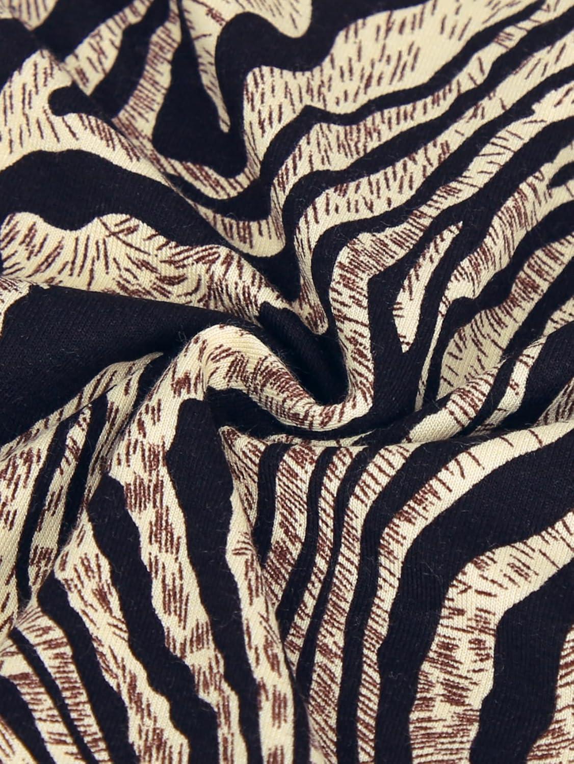 image:imageDJT Womens Tube Tops Strapless Bandeau Tank Strapless Blouse Off The Shoulder Tunic Shirts Summer CasualAnimal Print
