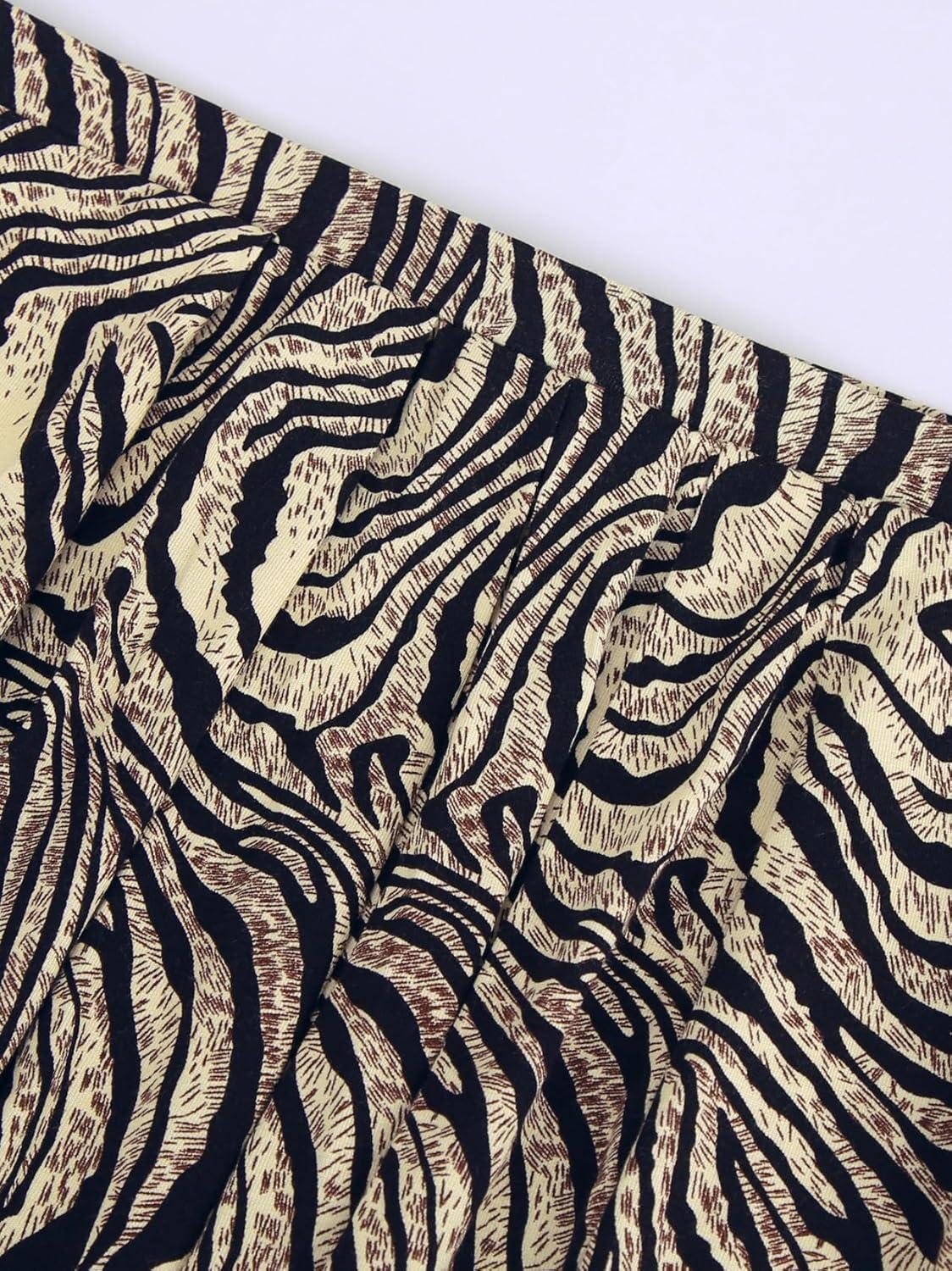 image:imageDJT Womens Tube Tops Strapless Bandeau Tank Strapless Blouse Off The Shoulder Tunic Shirts Summer CasualAnimal Print