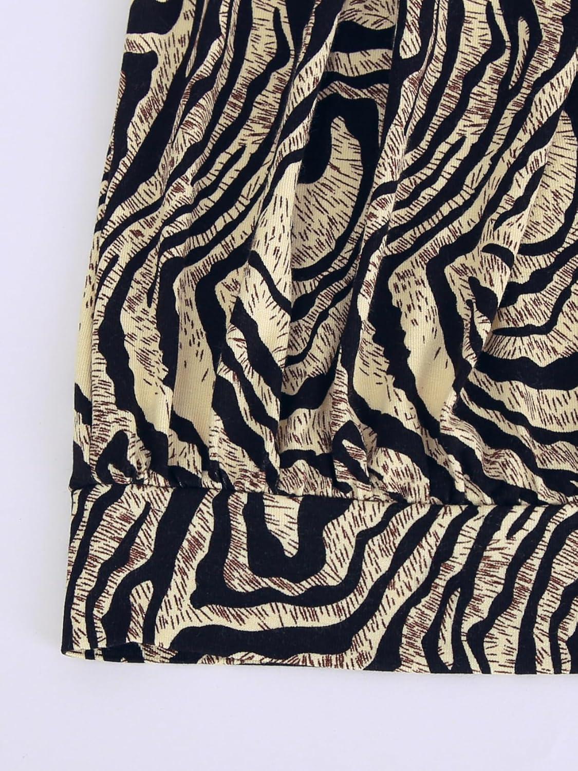 image:imageDJT Womens Tube Tops Strapless Bandeau Tank Strapless Blouse Off The Shoulder Tunic Shirts Summer CasualAnimal Print